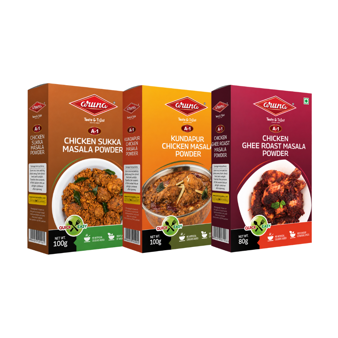 Aruna Masala Powders range